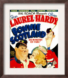 Bonnie Scotland, Oliver Hardy, June Lang, Stan Laurel on Window Card, 1935 Prints
