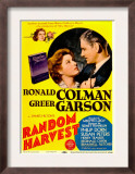 Random Harvest, Greer Garson, Ronald Colman on Midget Window Card, 1942 Posters