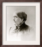 Susan B. Anthony, American Women's Rights Pioneer in 1870s Print