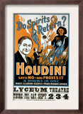 Houdini, Poster Art for Magic Show by Harry Houdini, 1909 Posters
