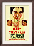 Mary Stevens, M.D., Glenda Farrell, Kay Francis, Lyle Talbot on Midget Window Card, 1933 Posters