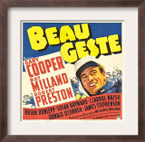 Beau Geste, Gary Cooper on Jumbo Window Card, 1939 Posters