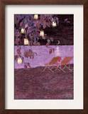 Lantern Filled Tree and Chairs Prints