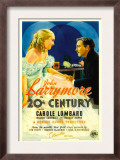Twentieth Century (Aka 20th Century), Carole Lombard, John Barrymore on Midget Window Card, 1934 Posters