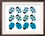 Blue Lady Bug Family Prints by  Avalisa