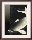 Koi Under Night Water Art
