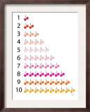 Warm Counting Cherries Prints by  Avalisa