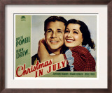 Christmas in July, Dick Powell, Ellen Drew, 1940 Posters