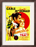 San Francisco, Jeanette Macdonald, Clark Gable, Jeanette Macdonald on Midget Window Card, 1936 Posters