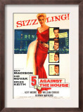 Five Against the House, with Kim Novak, Guy Madison, Brian Keith, Kerwin Mathews, Alvy Moore, 1955 Prints