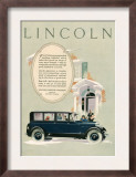 Lincoln, Magazine Advertisement, USA, 1926 Posters
