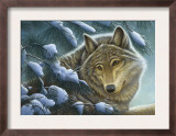 Wolf in Snow Posters