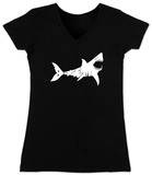 Juniors: V-Neck- Shark 'Bite Me' Vêtement