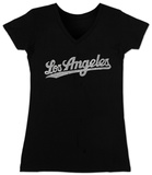 Juniors: V-Neck- Los Angeles Neighborhoods T-shirts