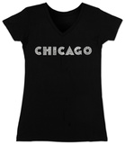 Women's: V-Neck- Chicago Neighborhoods T-Shirt