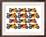 Orange Ducati Poster by  Avalisa