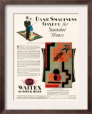 Waitex, Magazine Advertisement, USA, 1929 Poster