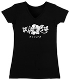 Juniors: V-Neck- Aloha T-shirts