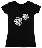 Juniors: V-Neck- Dice out of Crap Terms Shirts