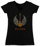 Juniors: V-Neck- Freebird Lyrics Vêtements