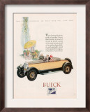 Buick, Magazine Advertisement, USA, 1927 Poster
