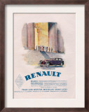 Renault, Magazine Advertisement, USA, 1930 Prints