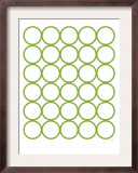 Green Circles Print by  Avalisa