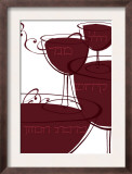 Wine with Hebrew Lettering Posters