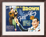 Fit for a King, Joe E. Brown, Helen Mack, Joe E. Brown in Caricature (Far Right), 1937 Prints