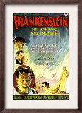 Frankenstein, Dwight Frye, John Boles, Mae Clarke, Boris Karloff, Edward Van Sloan, 1931 Poster