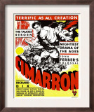 Cimarron, Richard Dix, Irene Dunne on Window Card, 1931 Prints