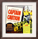 Captain Caution, Window Card, 1940 Prints