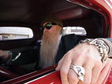 Billy F. Gibbons ZZ Top Car Photographic Print by David Perry