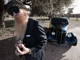 Billy F. Gibbons Hot Rod Photographic Print by David Perry