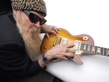 Billy F. Gibbons Les Paul Photographic Print by David Perry
