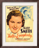 Hello, Everybody!, Kate Smith on Midget Window Card, 1933 Prints