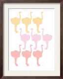 Multi Ostrich Family Prints by  Avalisa