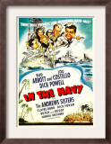 In the Navy, Dick Powell, the Andrews Sisters, Bud Abbott, Lou Costello on Midget Window Card, 1941 Prints