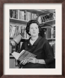 Rachel Carson, Biologist and Writer, Holding Her Ground Breaking Book, the Silent Spring, 1963 Posters