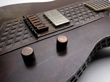 Billy F. Gibbons Custom Guitar Fotografisk tryk af David Perry