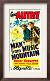 Man from Music Mountain, Gene Autry, Smiley Burnette, 1938 Posters
