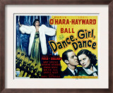 Dance, Girl, Dance, Lucille Ball, Louis Hayward, Maureen O'Hara, 1940 Art