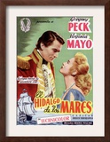 Captain Horatio Hornblower, Gregory Peck, Virginia Mayo, 1951 Prints