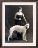 Theda Bara with Her Russian Wolfhound, Belva, 1916 Posters