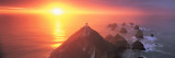 Sunset, Nugget Point Lighthouse, New Zealand Wandabziehbild von  Panoramic Images