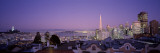 High Angle View of a Cityscape From Nob Hill, San Francisco, California Wall Decal by  Panoramic Images