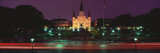 Buildings Lit Up at Night, Jackson Square, St. Louis Cathedral, French Quarter, New Orleans Wall Decal by  Panoramic Images