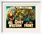 All Quiet on the Western Front, Poster Art, 1930 Art