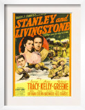 Stanley and Livingstone, Richard Greene, Nancy Kelly, Spencer Tracy on Midget Window Card, 1939 Posters