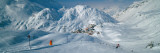 Rear View of a Person Skiing in Snow, St. Christoph, Austria wandtattoos von  Panoramic Images